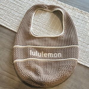 lululemon athletica Brown Knit Tote